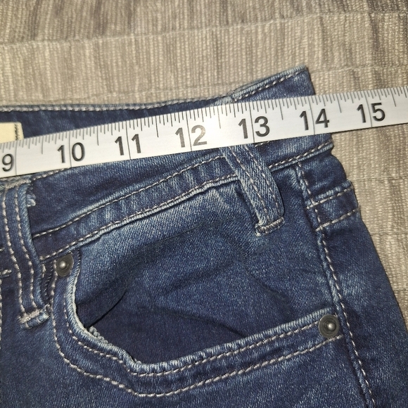 Rock & Roll Button Fly Jeans Size 26/30 Blue Denim High Rise Trouser - Picture 9 of 12